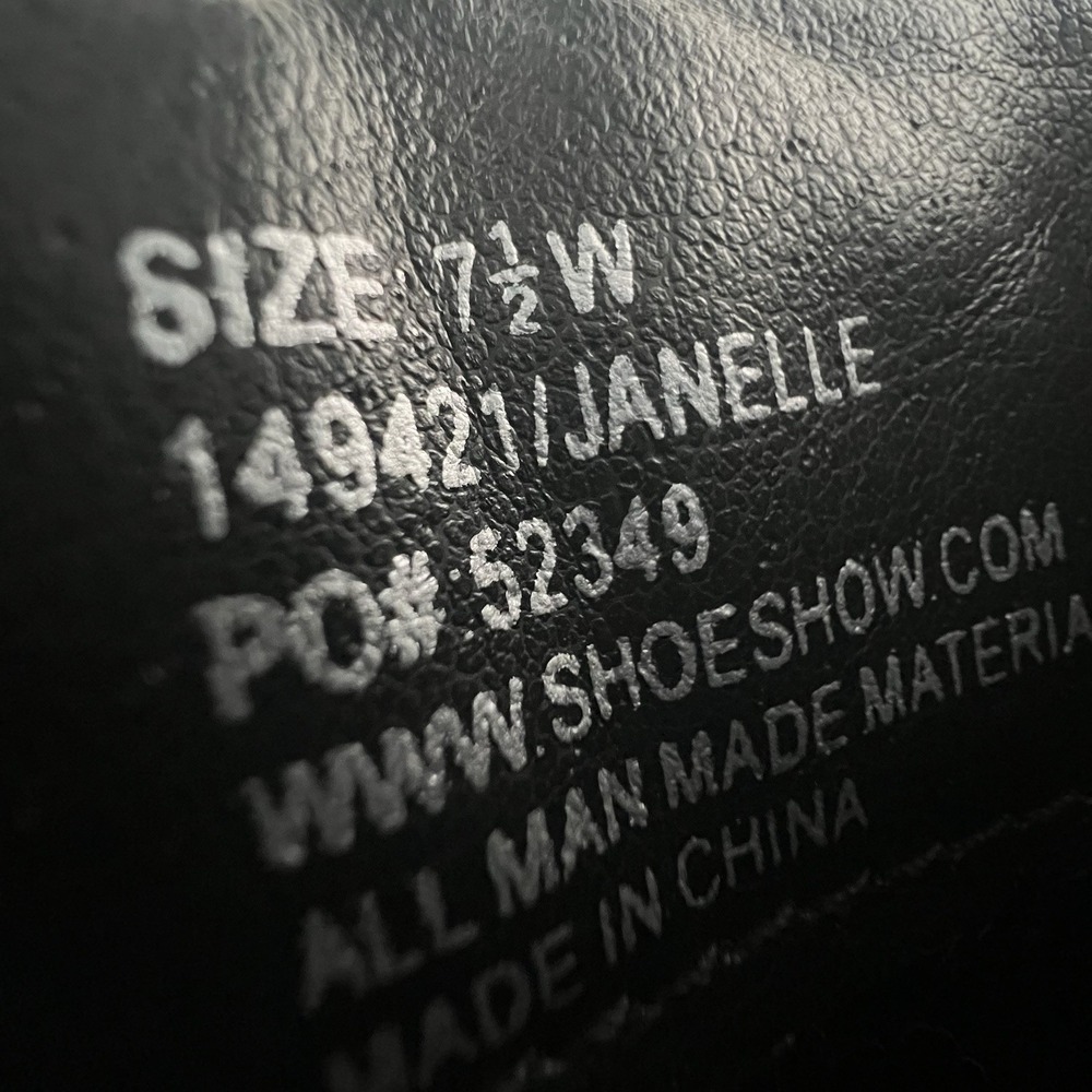 Its OK Janelle Black Faux Suede Wedge Ankle Boots Womens 7.5W Round Toe Zip - Picture 5 of 8